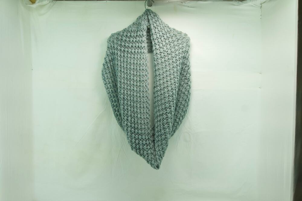 Soft women’s gray, silver infinity scarf CHATTIES